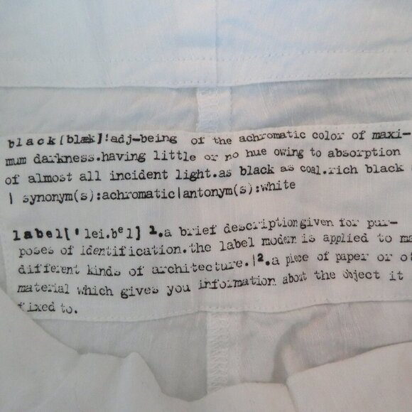 RUNDHOLZ BLACK LABEL White Linen Blend Cropped Pants Lagenlook - Size XS - Picture 13 of 14